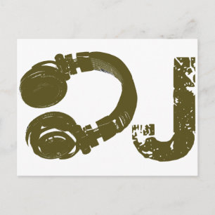 Carte Postale La liste des DJ
