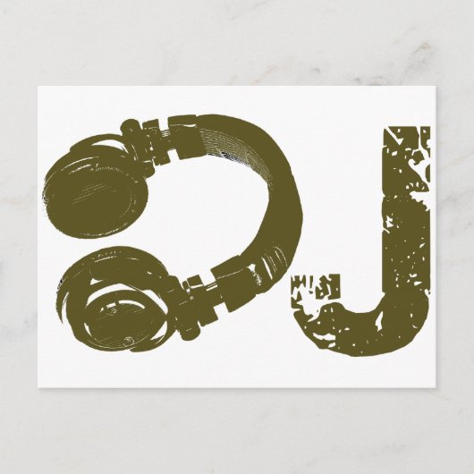 Carte Postale La liste des DJ (Devant)