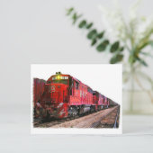 Carte Postale La locomotive diesel (Debout devant)