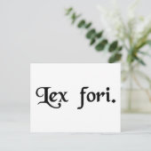 Carte Postale La loi du forum. (Debout devant)