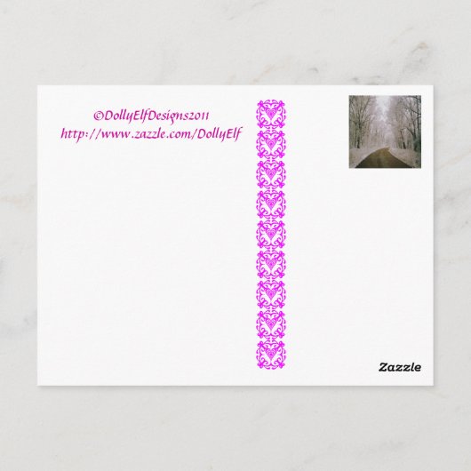 Carte Postale La longue route (Dos)