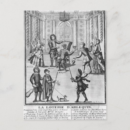 Carte Postale La loterie de l'Arlequin (Devant)