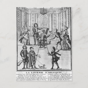 Carte Postale La loterie de l'Arlequin