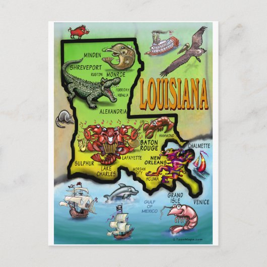 Carte Postale La Louisiane (Devant)