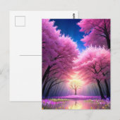 Carte Postale La lueur magique de l'arbre d'or (Devant / Derrière)