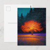 Carte Postale La lueur transcendante de l'arbre d'or (Devant / Derrière)