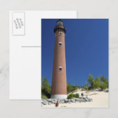 Carte Postale La lumière Little Sable Point sur le lac Michigan (Devant / Derrière)