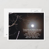 Carte Postale La Lune (Devant / Derrière)