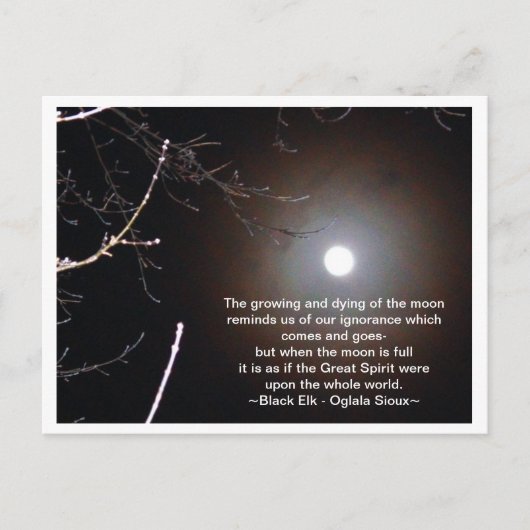 Carte Postale La Lune (Devant)