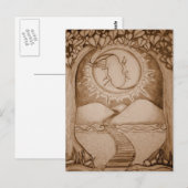 Carte Postale La Lune (Devant / Derrière)