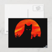 Carte Postale La lune de récolte de Kitty (Devant / Derrière)