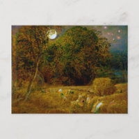 La lune de récolte par Samuel Palmer (1833)