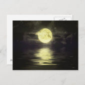 Carte Postale La Lune réfléchissant sur l'eau (Devant / Derrière)
