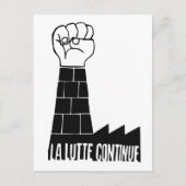 Carte Postale La lutte continue (Devant)