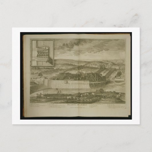Carte Postale La machine à Marly, de 'Les Plans, Profils et (Devant)