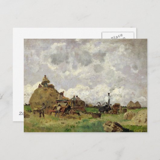 Carte Postale La Machine à Threshing (Devant / Derrière)