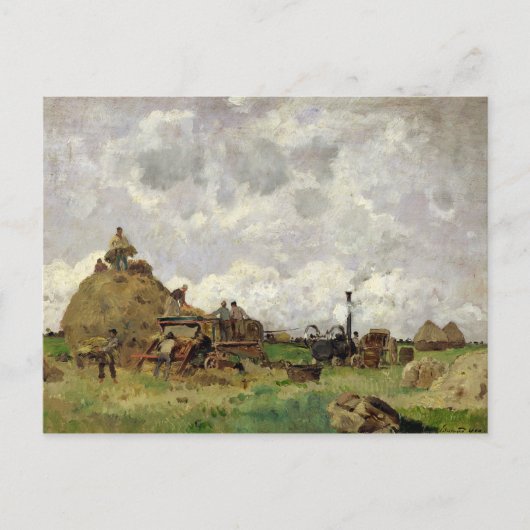 Carte Postale La Machine à Threshing (Devant)