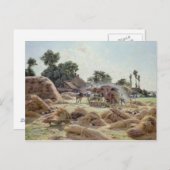 Carte Postale La Machine à Threshing 1896 (Devant / Derrière)