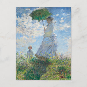 Carte Postale La Madame Monet et son fils de Claude Monet (1875)
