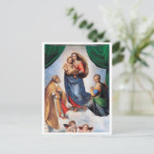 Carte Postale La Madone Sixtine, Raphaël (Debout devant)