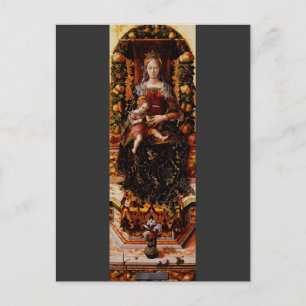 Carte Postale La Madonna della Candeletta Carlo Crivelli Art