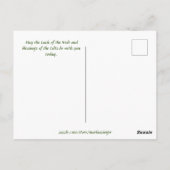 Carte Postale La magie de la sorcière Saint Patrick est l'or (Dos)