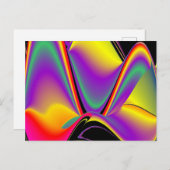 Carte Postale La magie des couleurs Abstrait Rainbowart 3D (Devant / Derrière)