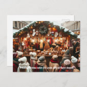 Carte Postale La magie du marché de fête (Devant / Derrière)