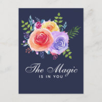 La magie est en vous Inspirational Floral