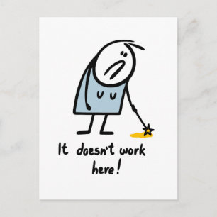 Carte Postale La magie ne fonctionne pas