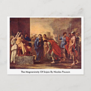 Carte Postale La Magnanimité De Scipio Par Nicolas Poussin
