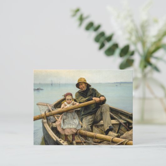 Carte Postale La Main d'assistance, 1881 par Emile Renouf (Debout devant)