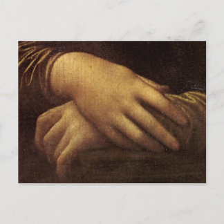 Carte Postale La main de Mona Lisa par Leonardo da Vinci c. 1505