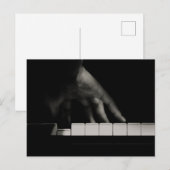 Carte Postale La main du pianiste (Devant / Derrière)