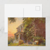 Carte Postale La maison abandonnée comprend des meubles (Devant / Derrière)