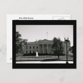 Carte Postale la maison blanche (Devant / Derrière)