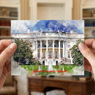 Carte Postale La Maison Blanche à Washington DC – Façade Sud