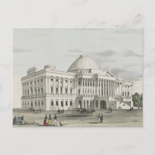 Carte Postale La Maison Blanche, Capitole à Washington Lithograp (Devant)