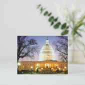 CARTE POSTALE LA MAISON BLANCHE DE WASHINGTON (Debout devant)