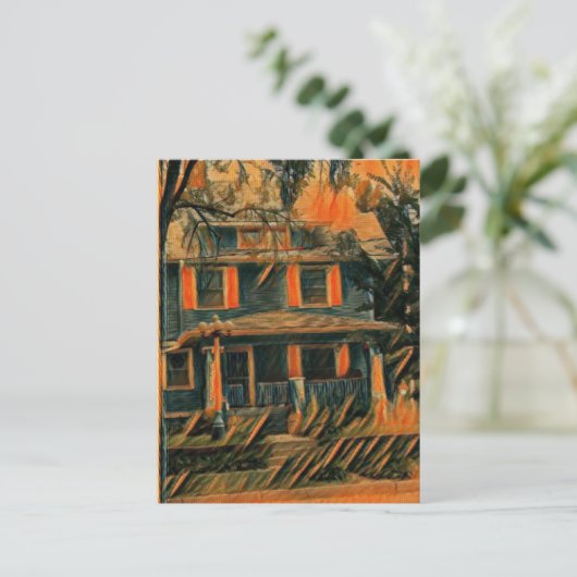 Carte Postale La Maison Bleue (Debout devant)