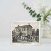 Carte Postale La maison d'Abraham Lincoln (Debout devant)