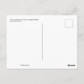 Carte Postale La maison d'Abraham Lincoln (Dos)