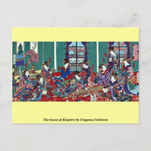 Carte Postale La maison de Kinpeiro par Utagawa, Yoshitora