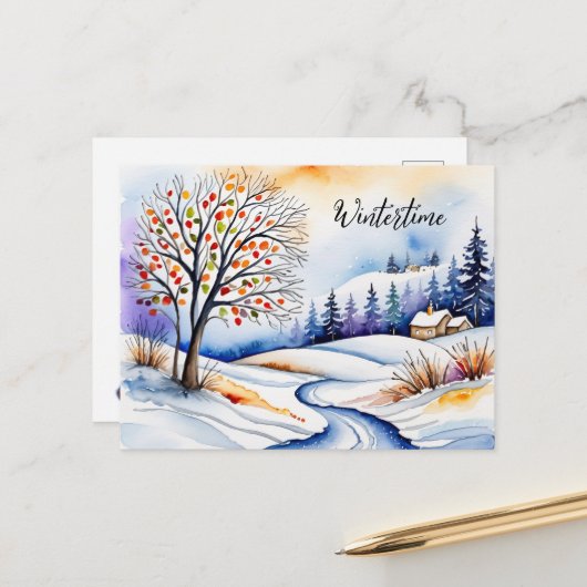 Carte Postale La Maison de la forêt | (Devant/Arrière en situation)