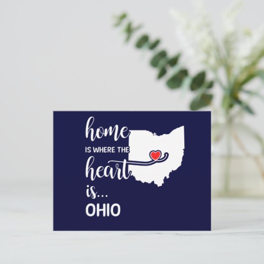 Carte Postale La maison de l'Ohio est le coeur (Debout devant)
