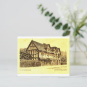 Carte Postale La maison de Shakespeare Stratford sur Avon (Debout devant)
