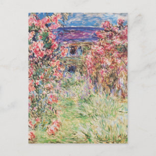 Carte Postale La Maison des Roses par Claude Monet