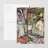 Carte Postale « La maison du blaireau » par Arthur Rackham (Devant / Derrière)