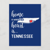 Carte Postale La maison du Tennessee est le coeur (Devant)