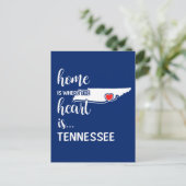 Carte Postale La maison du Tennessee est le coeur (Debout devant)